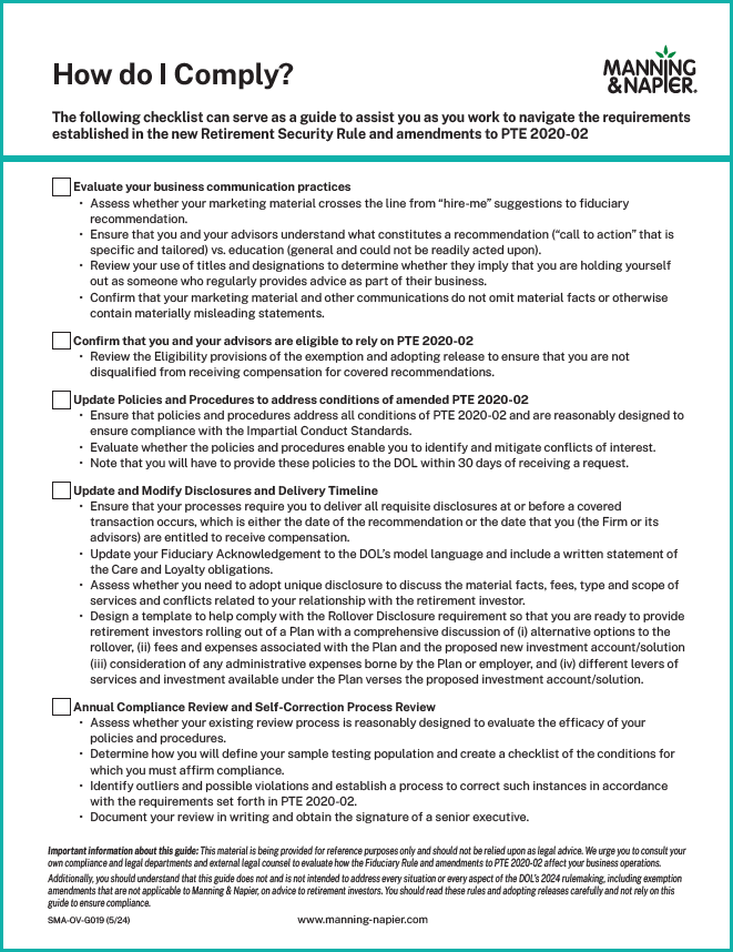 Financial Planning Checklist